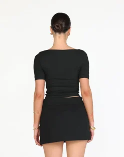 Ashwood Mini Skirt (Black)*CHARCOAL Clearance