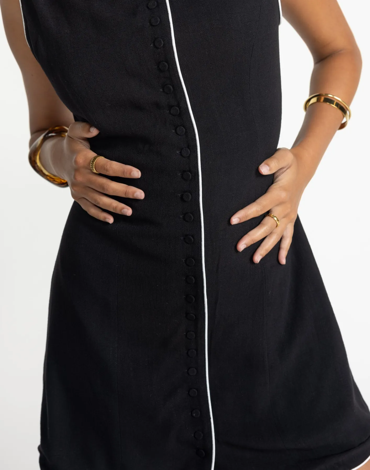 Asta Mini Dress (Black/White)*CHARCOAL Sale