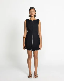 Asta Mini Dress (Black/White)*CHARCOAL Sale