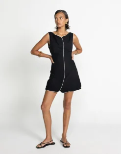 Asta Mini Dress (Black/White)*CHARCOAL Sale