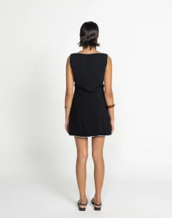 Asta Mini Dress (Black/White)*CHARCOAL Sale