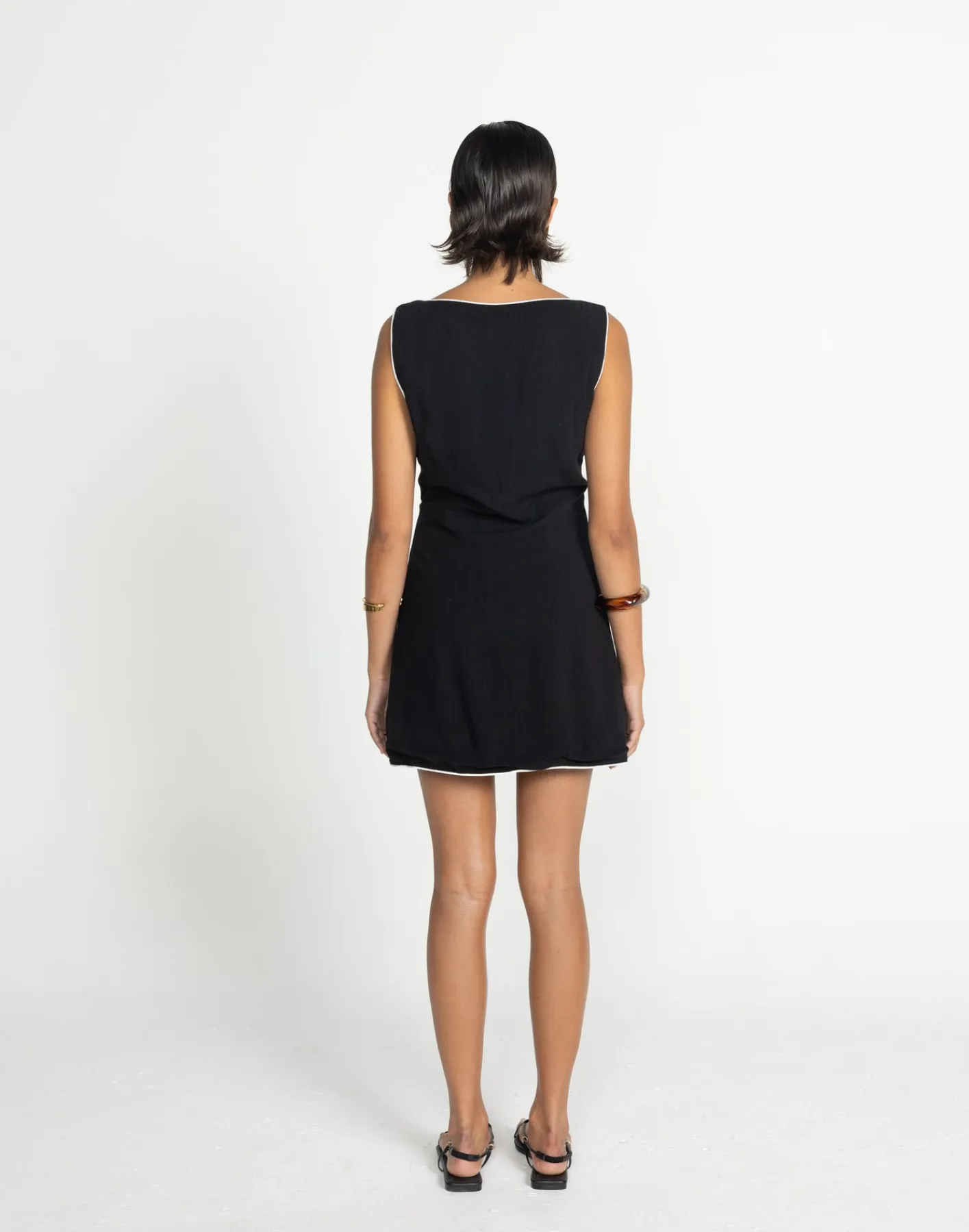 Asta Mini Dress (Black/White)*CHARCOAL Sale