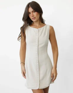 Asta Mini Dress (Latte)*CHARCOAL New