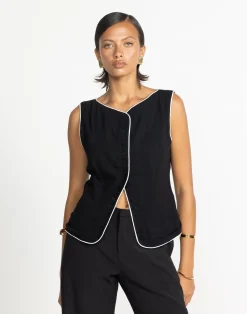 Asta Top (Black/White)*CHARCOAL Fashion