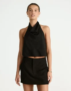 Aster Mini Skirt (Black)*CHARCOAL Clearance