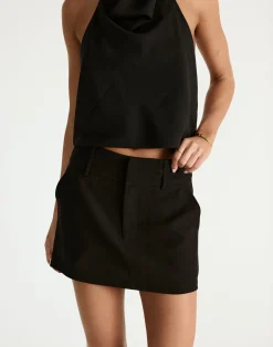 Aster Mini Skirt (Black)*CHARCOAL Clearance