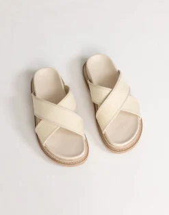 Aysha Slides (Cream Raffia) - By*Billini Clearance
