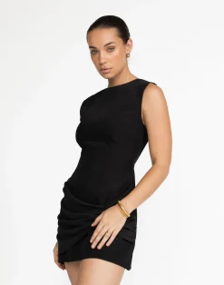 Banks Mini Dress (Black)*CHARCOAL Sale