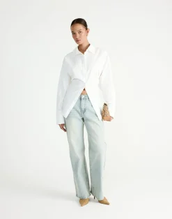 Barrett Long Sleeve Shirt (White)*CHARCOAL Sale