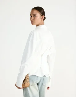 Barrett Long Sleeve Shirt (White)*CHARCOAL Sale