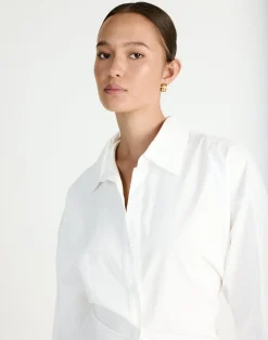 Barrett Long Sleeve Shirt (White)*CHARCOAL Sale