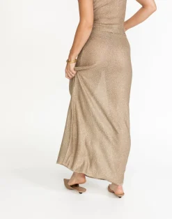 Bebe Knit Maxi Skirt (Nude)*CHARCOAL Sale