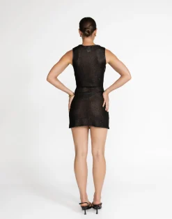 Bebe Knit Mini Dress (Black)*CHARCOAL Fashion