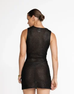 Bebe Knit Mini Dress (Black)*CHARCOAL Fashion
