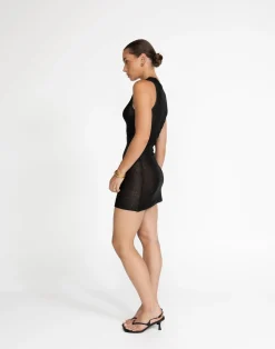 Bebe Knit Mini Dress (Black)*CHARCOAL Fashion