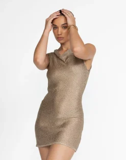Bebe Knit Mini Dress (Nude)*CHARCOAL Hot