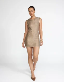 Bebe Knit Mini Dress (Nude)*CHARCOAL Hot