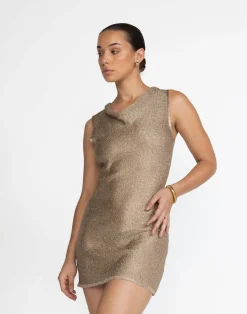 Bebe Knit Mini Dress (Nude)*CHARCOAL Hot