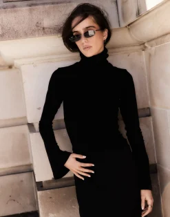 Bernadette Long Sleeve Top (Black)*CHARCOAL Discount