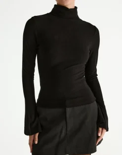 Bernadette Long Sleeve Top (Black)*CHARCOAL Discount