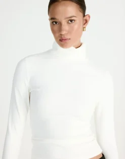 Bernadette Long Sleeve Top (White)*CHARCOAL New