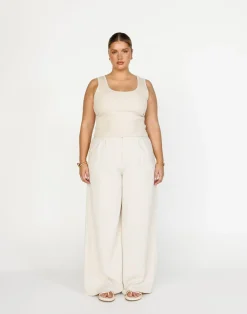 Bethany Pants (Oat)*CHARCOAL Clearance