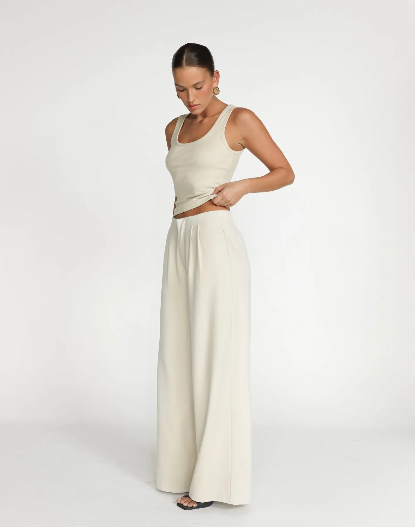 Bethany Pants (Oat)*CHARCOAL Clearance