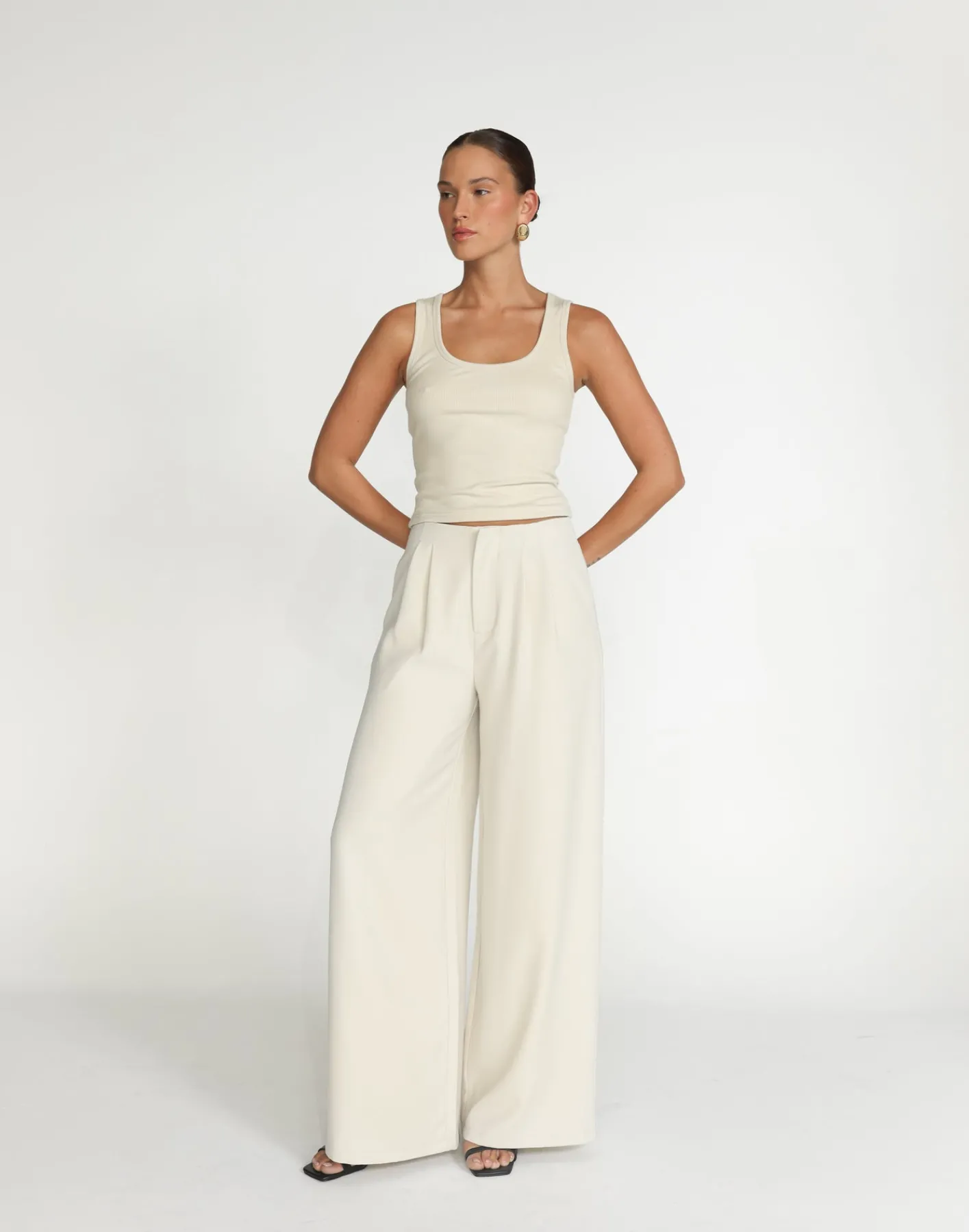 Bethany Pants (Oat)*CHARCOAL Clearance