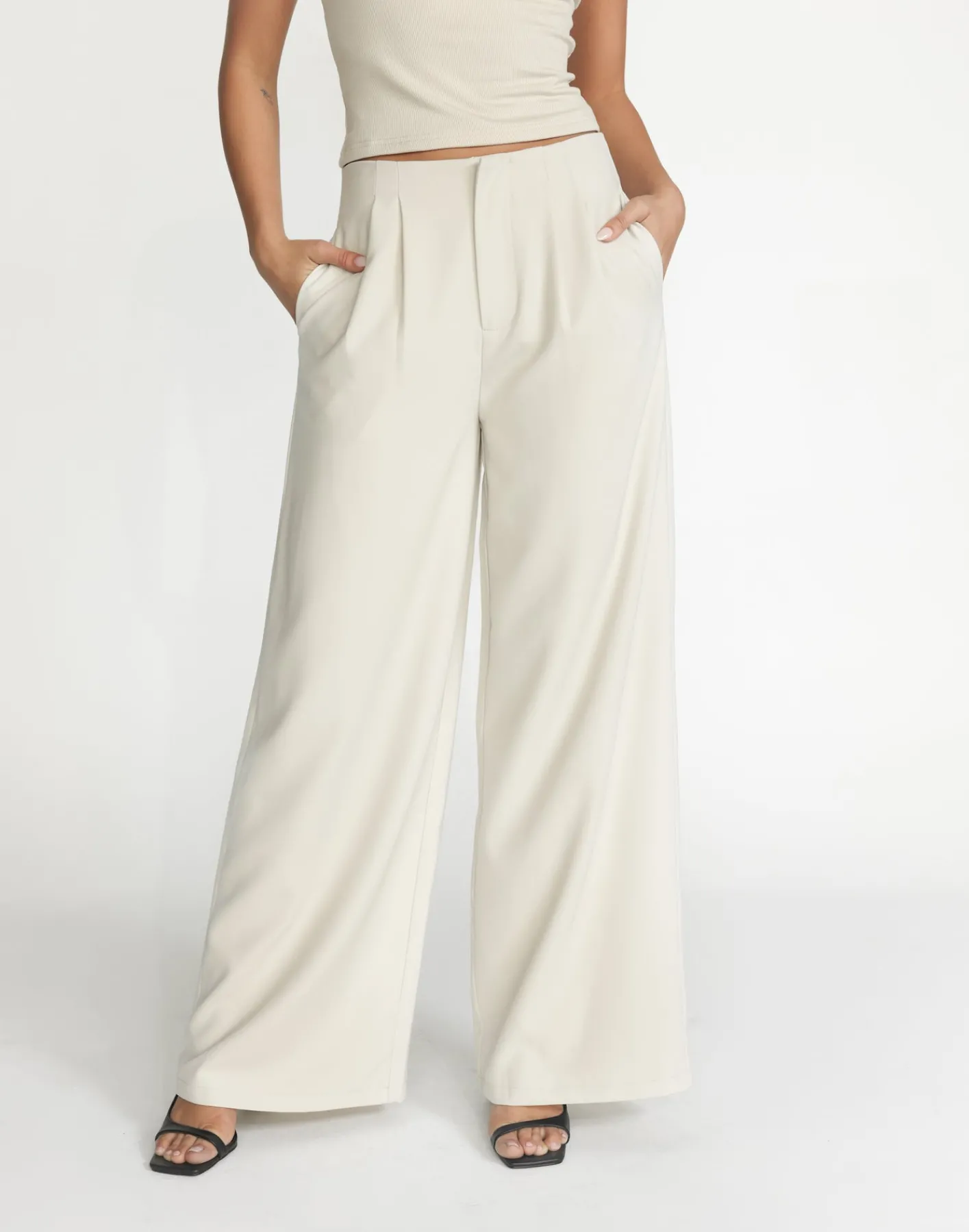 Bethany Pants (Oat)*CHARCOAL Clearance
