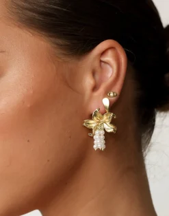 Blossom Earrings (Gold)*CHARCOAL Outlet