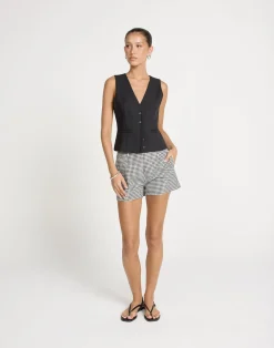 Brianna Shorts (Black/White)*CHARCOAL CLOTHING Best