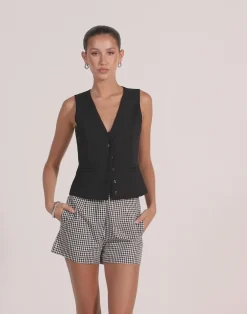 Brianna Shorts (Black/White)*CHARCOAL CLOTHING Best