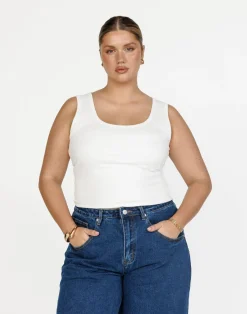 Briley Top (White)*CHARCOAL Clearance