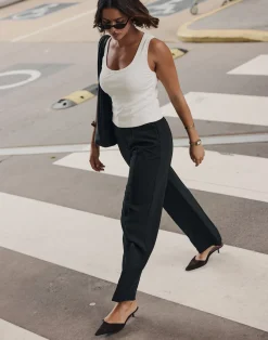 Briley Top (White)*CHARCOAL Clearance