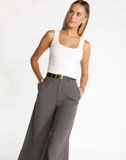 Briley Top (White)*CHARCOAL Clearance