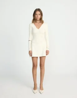 Brioni Long Sleeve Mini Dress (Oat)*CHARCOAL CLOTHING Sale