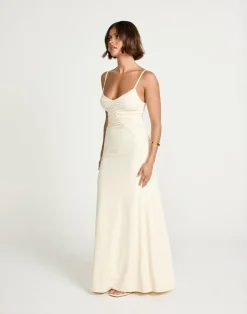 Broken Hearts Maxi Dress (Oat)*CHARCOAL Discount