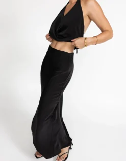 Cabaret Maxi Skirt (Black)*CHARCOAL Best