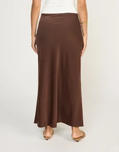 Cabaret Maxi Skirt (Cocoa)*CHARCOAL Outlet
