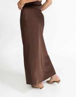 Cabaret Maxi Skirt (Cocoa)*CHARCOAL Outlet