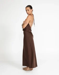 Cabaret Maxi Skirt (Cocoa)*CHARCOAL Outlet
