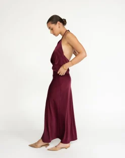 Cabaret Maxi Skirt (Plum)*CHARCOAL Discount