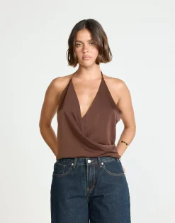 Cabaret Top (Cocoa)*CHARCOAL Clearance