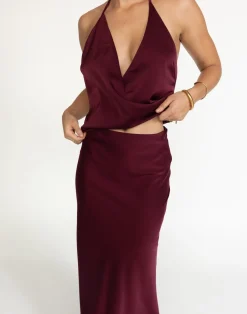 Cabaret Top (Plum)*CHARCOAL Clearance