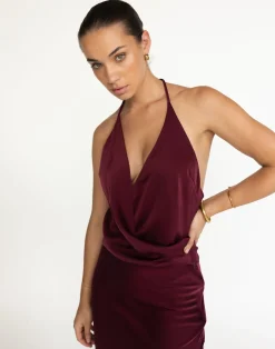 Cabaret Top (Plum)*CHARCOAL Clearance