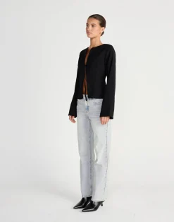 Caisey Long Sleeve Top (Black)*CHARCOAL CLOTHING Fashion