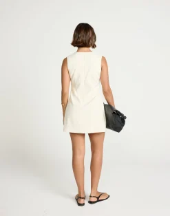 Caisey Mini Dress (Oat)*CHARCOAL Hot
