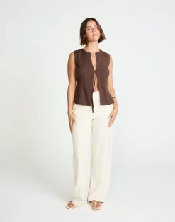 Caisey Top (Chocolate)*CHARCOAL New