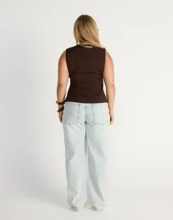 Caisey Top (Chocolate)*CHARCOAL New