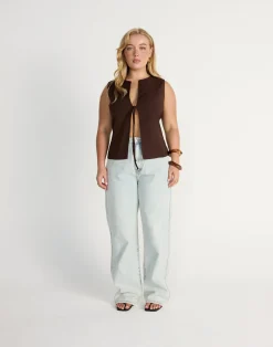 Caisey Top (Chocolate)*CHARCOAL New